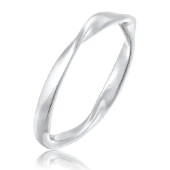 Elli "Bandring Twisted< Ringe|Silber