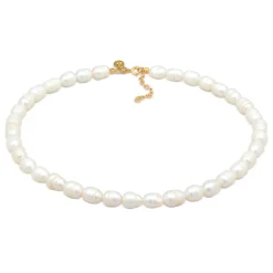 Elli "Barock Süßwasserperle Choker 925 Silber< Perlen|Halsketten