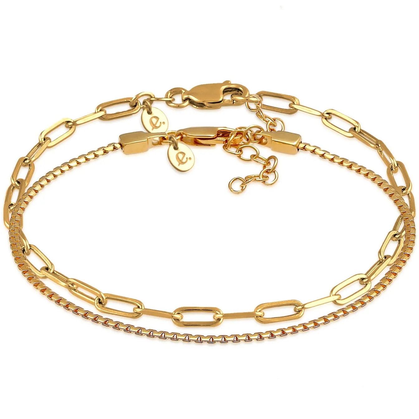 Elli "Basic Armbänder 2er Set< Armbänder|Silber