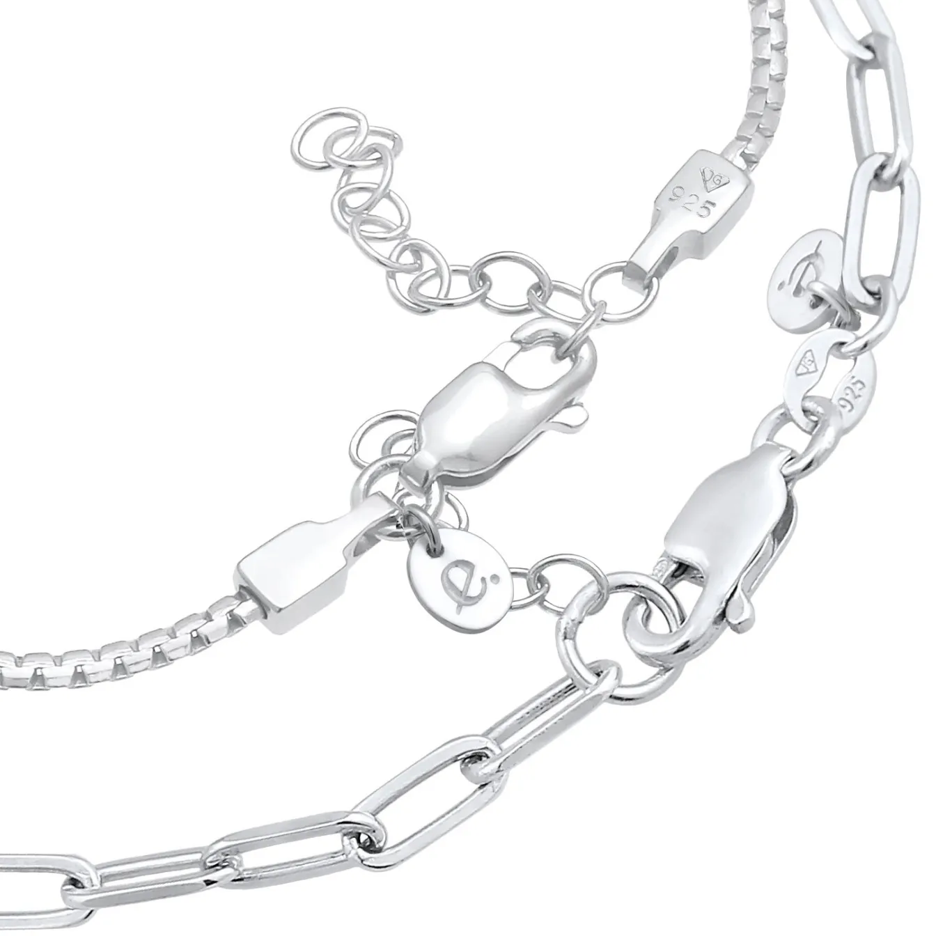 Elli "Basic Armbänder 2er Set< Armbänder|Silber