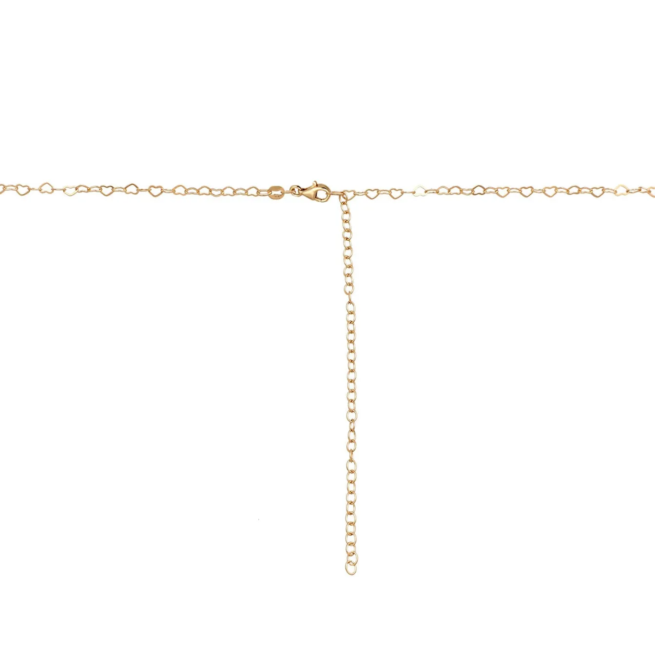 Elli "Bauchkette Herz< Vergoldet|Symbol-schmuck