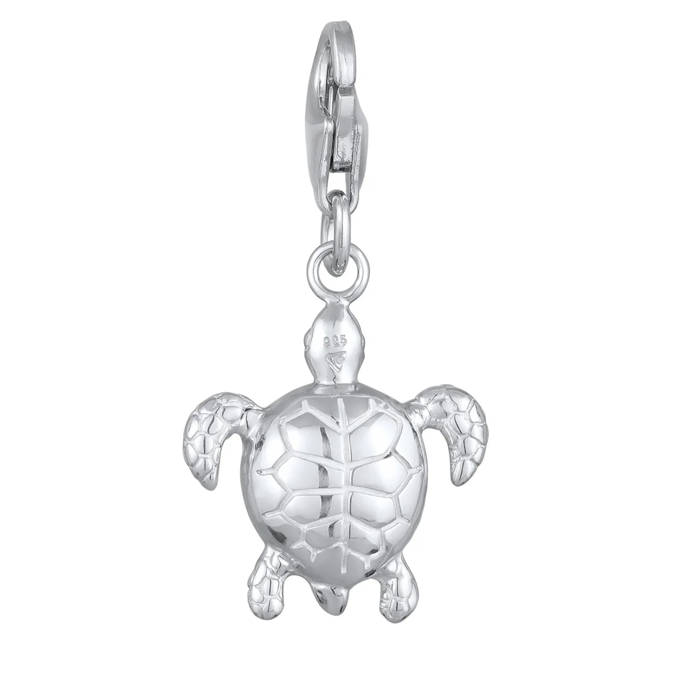 Elli "Charm Anhänger Schildkröte | Emaille, Kristalle (Blau)< Anhänger & Charms|Silber