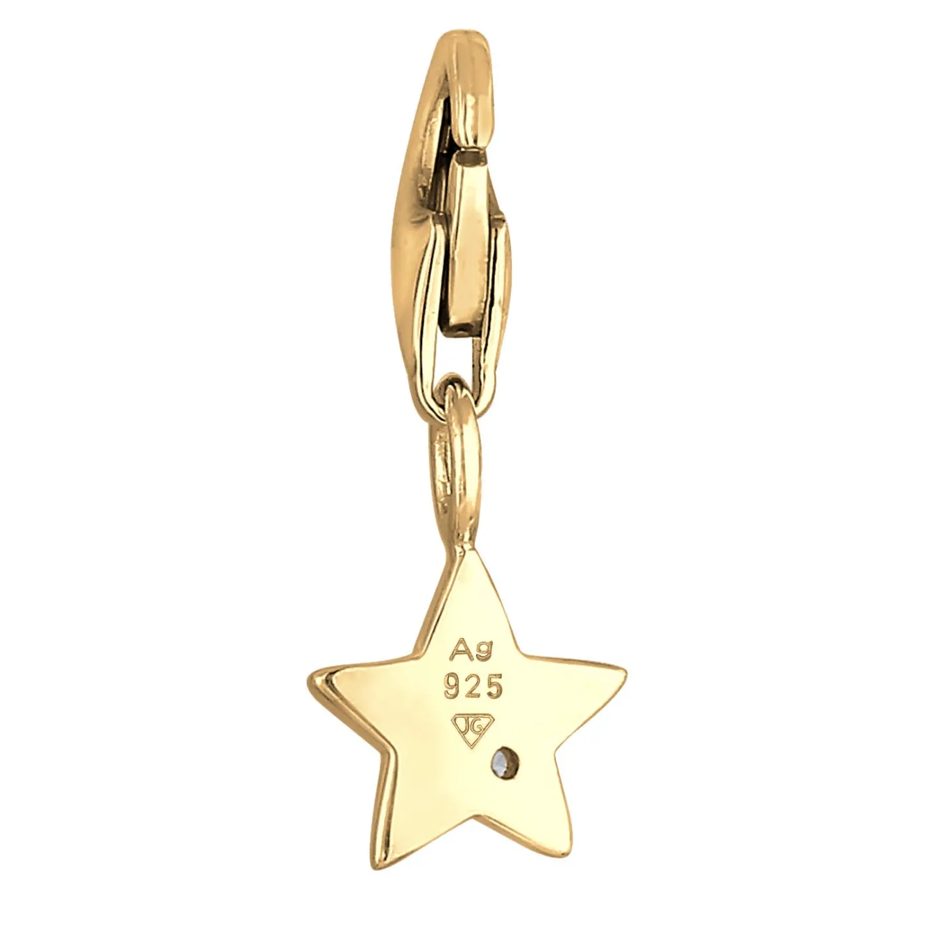 Elli "Charm Astro | Zirkonia ( Weiß )< Anhänger & Charms|Vergoldet