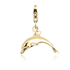 Elli "Charm Delfin< Anhänger & Charms|Silber