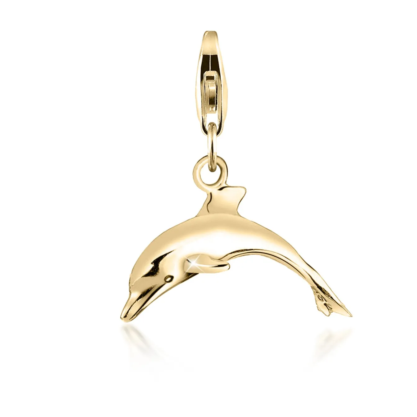 Elli "Charm Delfin< Anhänger & Charms|Silber