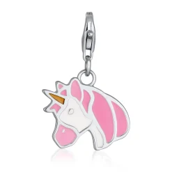 Elli "Charm Emoji Einhorn | Emaille (Bunt)< Vergoldet|Anhänger & Charms