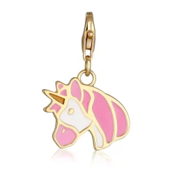 Elli "Charm Emoji Einhorn | Emaille (Bunt)< Vergoldet|Anhänger & Charms