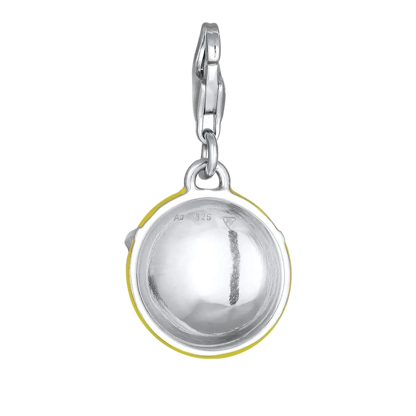 Elli "Charm Emoji Smiling Face Cool | Emaille (Gelb)< Vergoldet|Anhänger & Charms