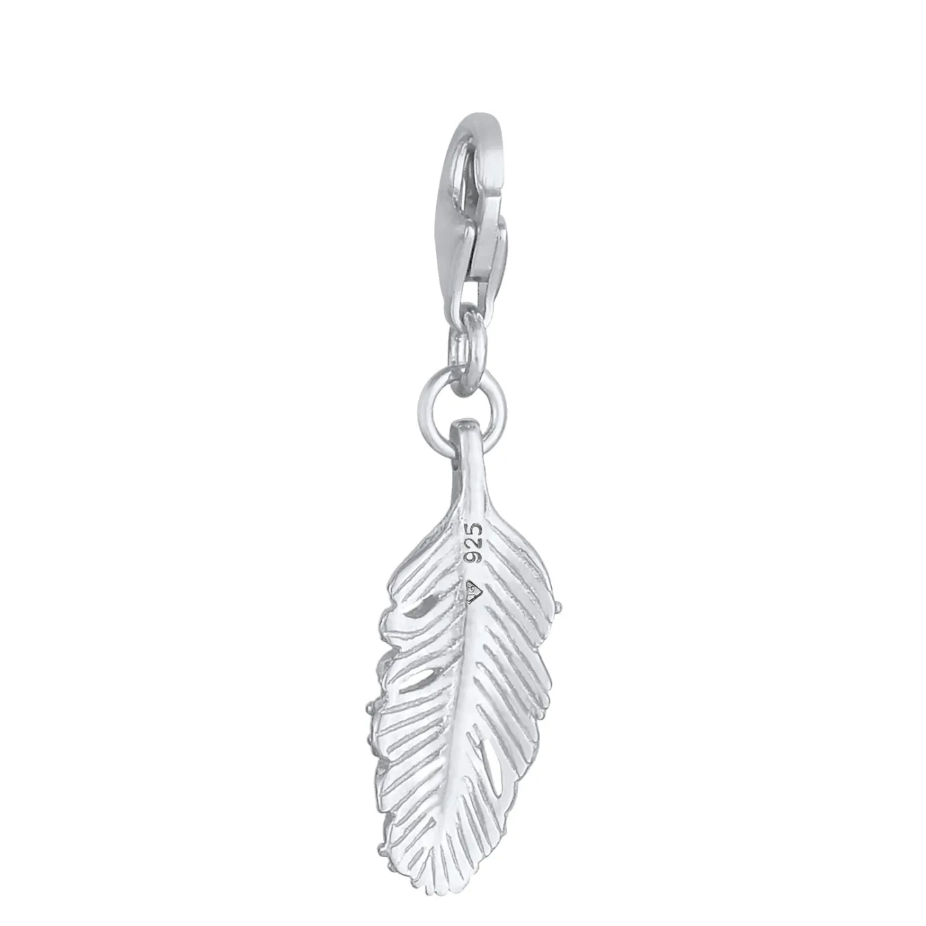 Elli "Charm Feder | Kristall ( Rosa )< Anhänger & Charms|Vergoldet
