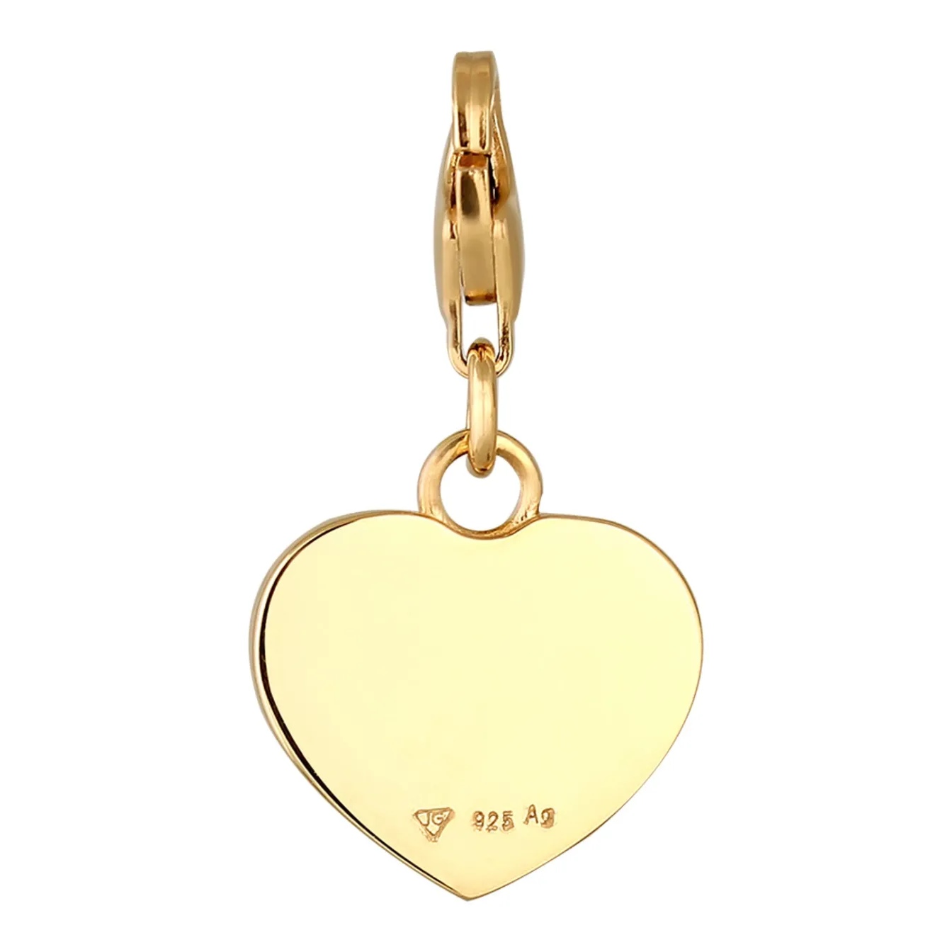 Elli "Charm Herz SELF LOVE< Vergoldet|Symbol-schmuck