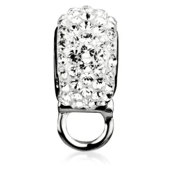 Elli "Charm Kugel | Kristall (Weiß)< Anhänger & Charms|Silber
