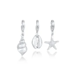 Elli "Charm Muschel< Symbol-schmuck|Anhänger & Charms