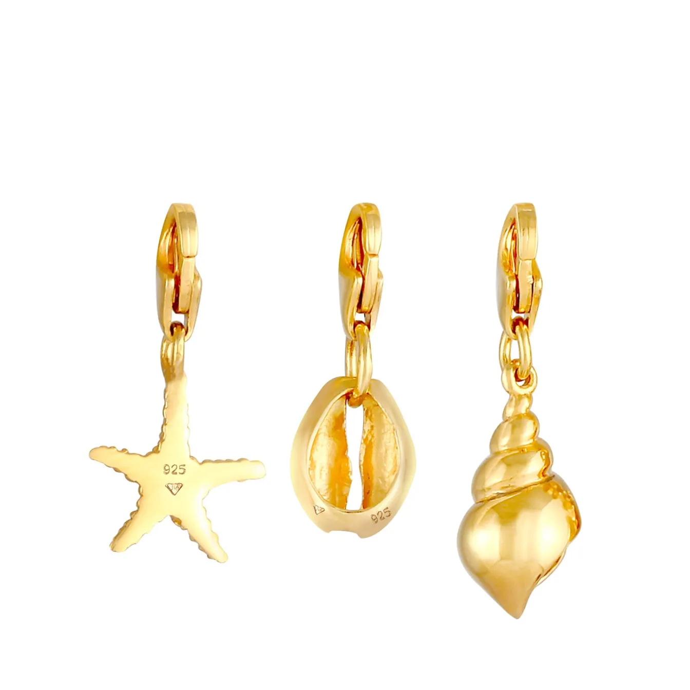 Elli "Charm Muschel< Symbol-schmuck|Anhänger & Charms