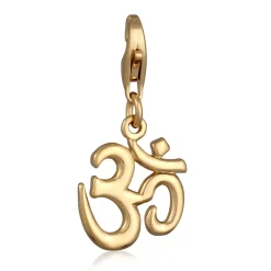 Elli "Charm Om< Vergoldet|Symbol-schmuck