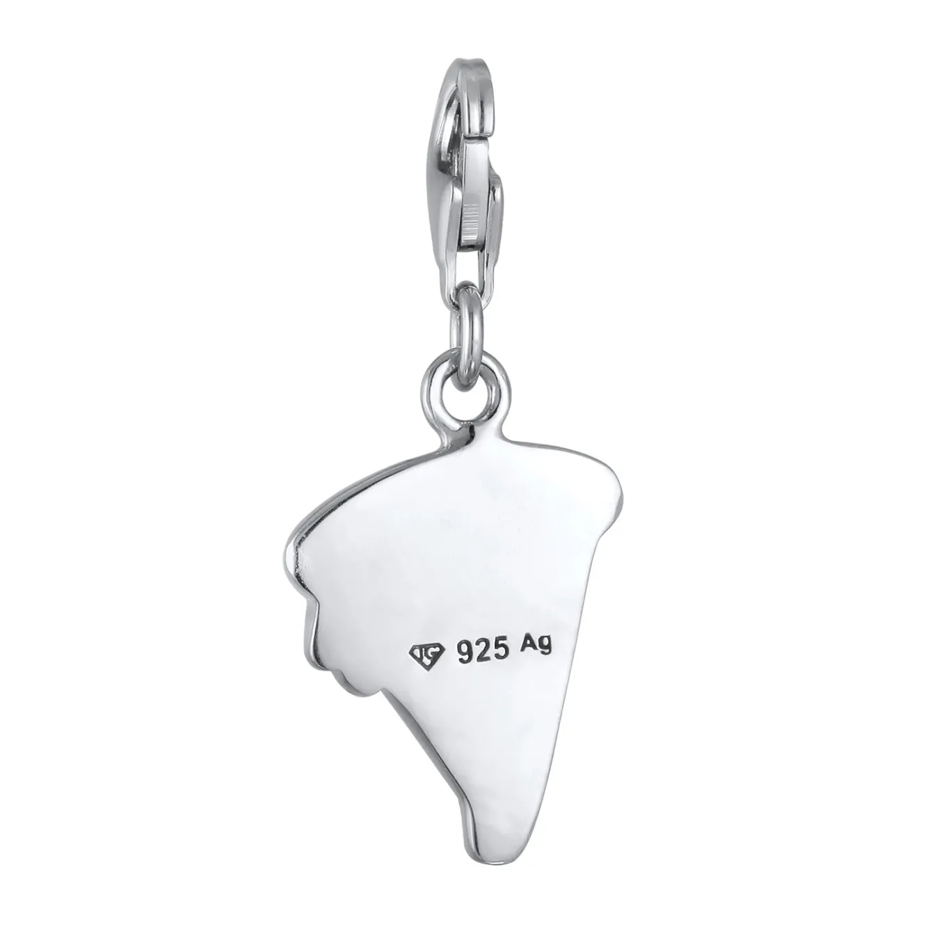 Elli "Charm Pizza Emoji | Emaille< Anhänger & Charms|Silber