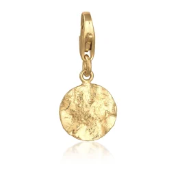 Elli "Charm Plättchen< Anhänger & Charms|Vergoldet