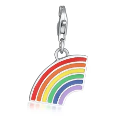 Elli "Charm Regenbogen Emoji | Emaille (Bunt)< Vergoldet|Symbol-schmuck