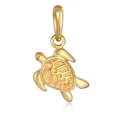Elli "Charm Schildkröte< Anhänger & Charms|Vergoldet