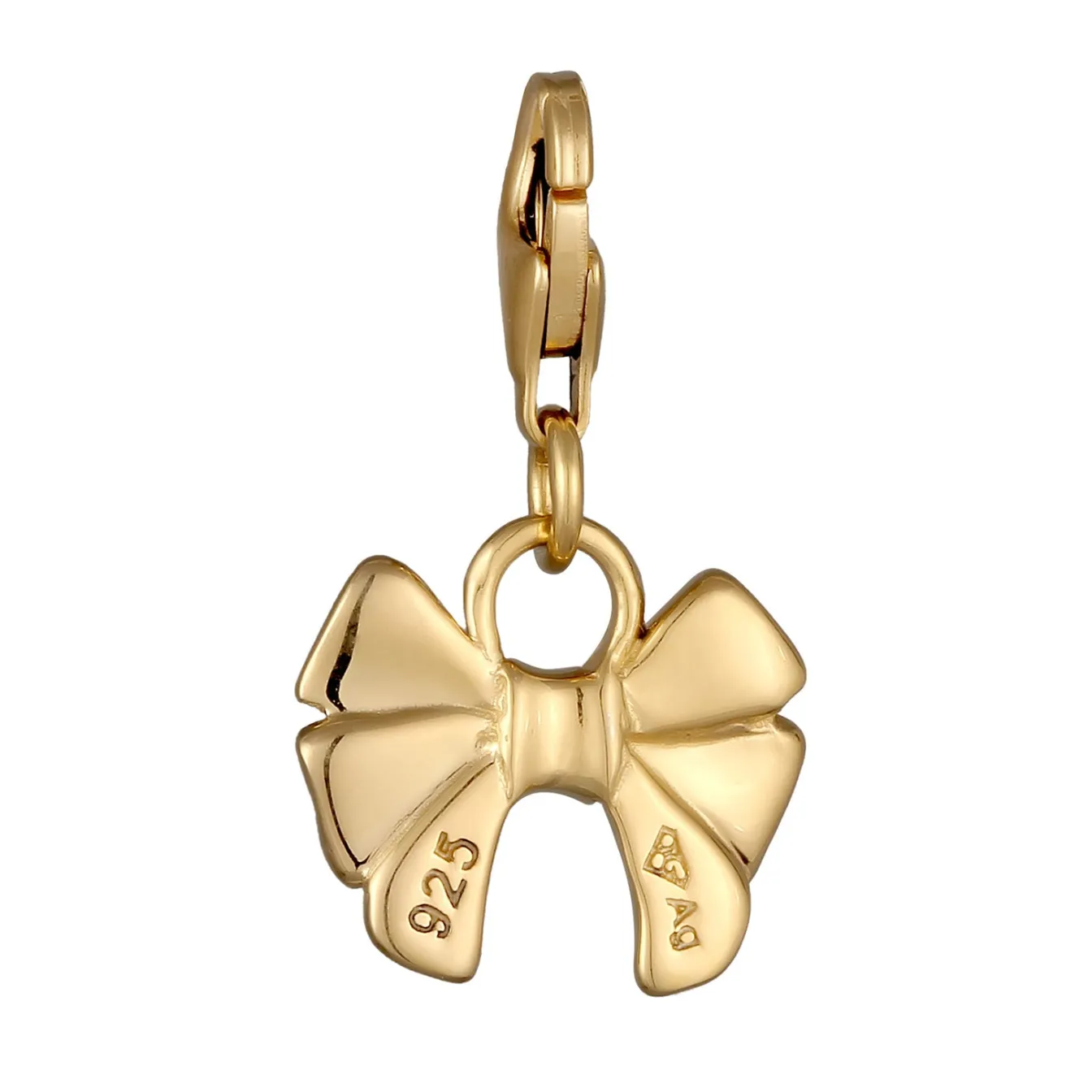 Elli "Charm Schleife< Vergoldet|Symbol-schmuck