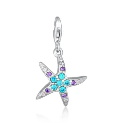 Elli "Charm Seestern | Zirkonia ( Weiß )< Symbol-schmuck|Anhänger & Charms