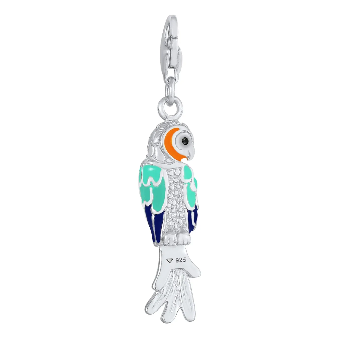 Elli "Charm Vogel | Kristall ( Schwarz )< Anhänger & Charms|Vergoldet
