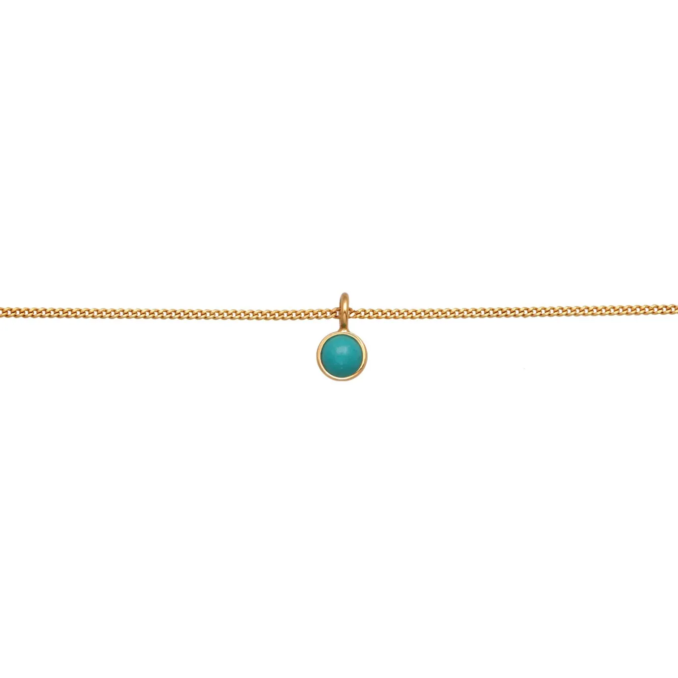 Elli "Choker | Howlith (türkis)< Vergoldet|Halsketten