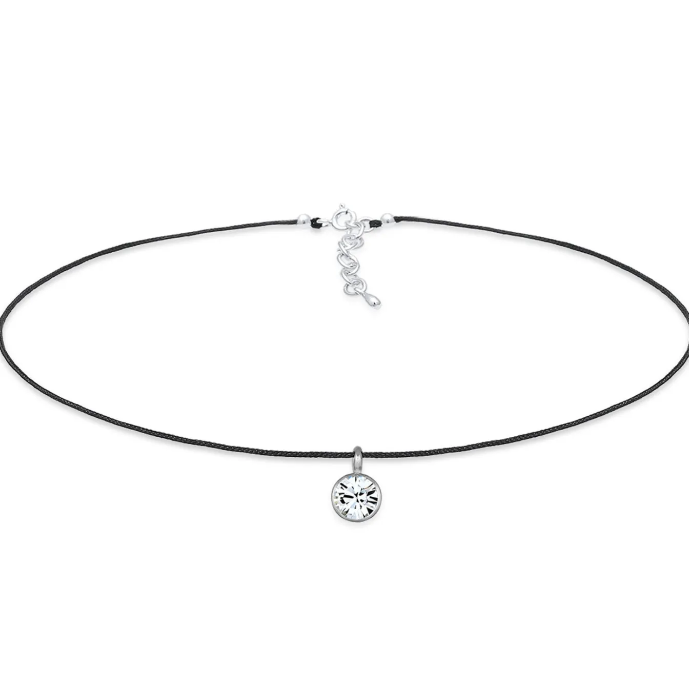 Elli "Choker | Kristall (Weiß)< Roségold|Halsketten