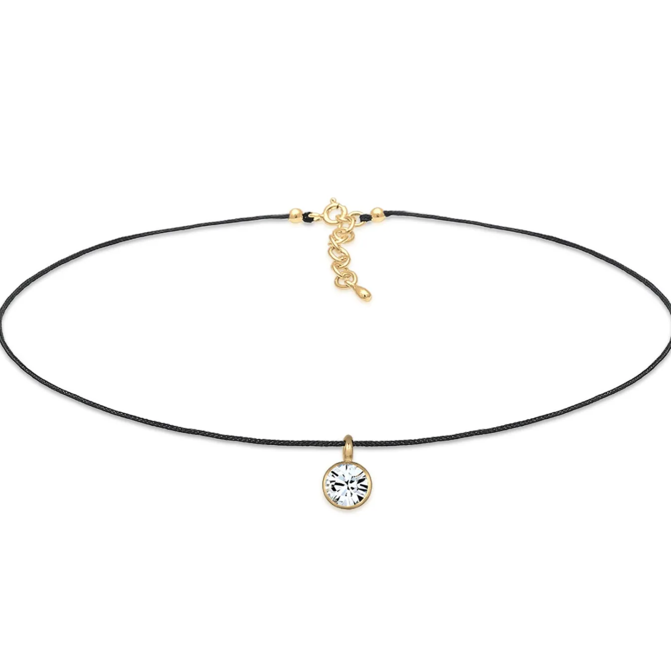 Elli "Choker | Kristall (Weiß)< Roségold|Halsketten