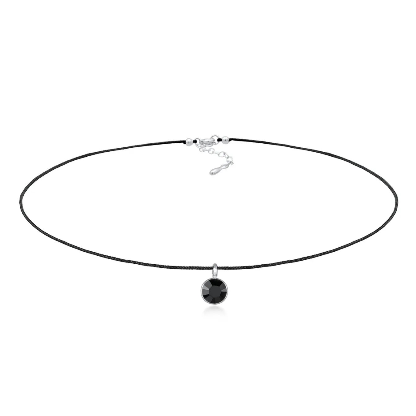 Elli "Choker | Kristall (Weiß)< Roségold|Halsketten