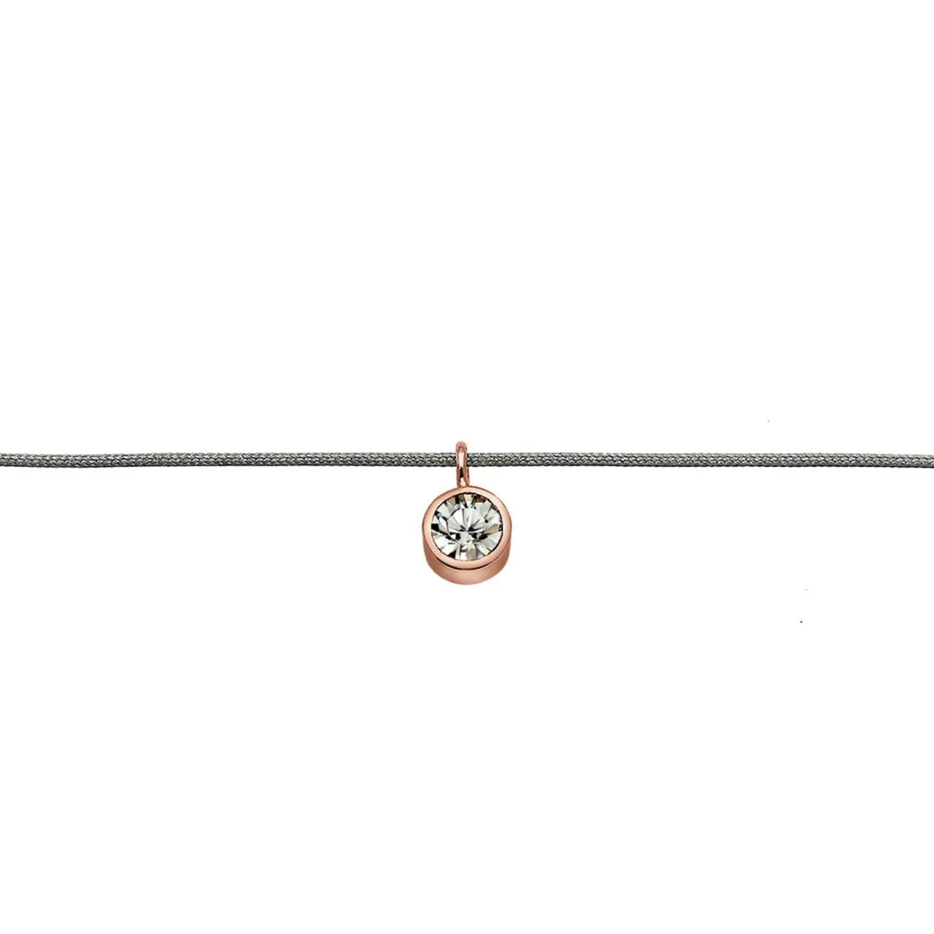 Elli "Choker | Kristall (Weiß)< Roségold|Halsketten