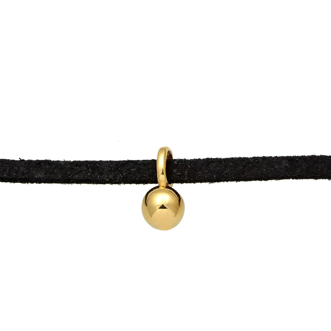 Elli "Choker | Kunstleder< Halsketten|Vergoldet