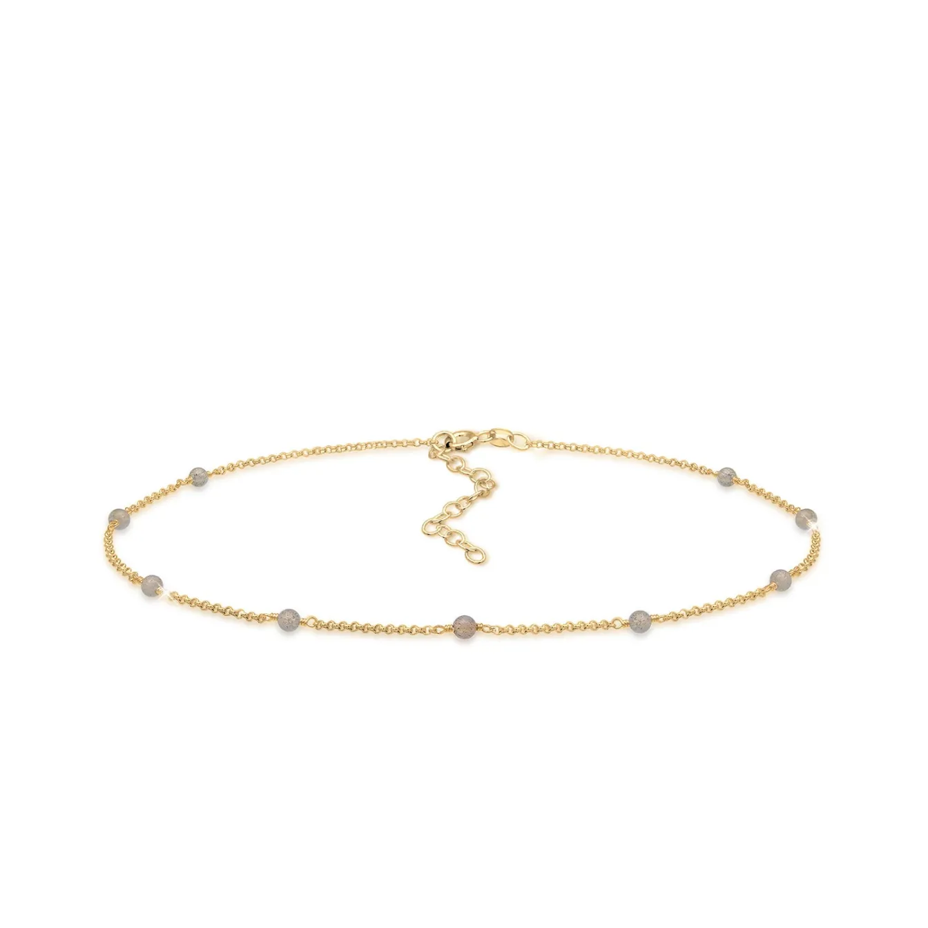 Elli "Choker | Labradorit (Grau)< Halsketten|Vergoldet