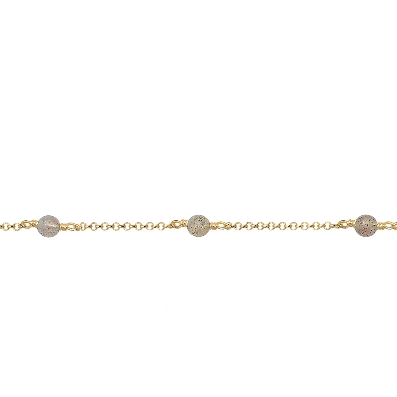 Elli "Choker | Labradorit (Grau)< Halsketten|Vergoldet