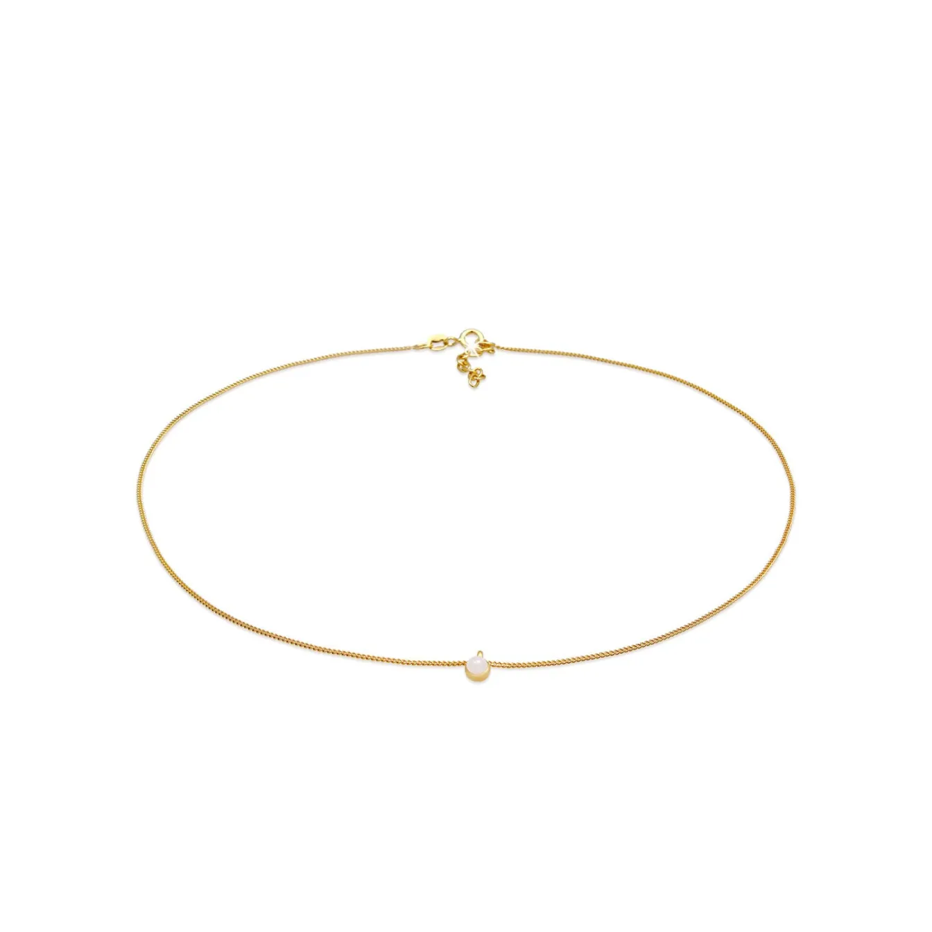 Elli "Choker | Quarz ( Rosa )< Halsketten|Vergoldet