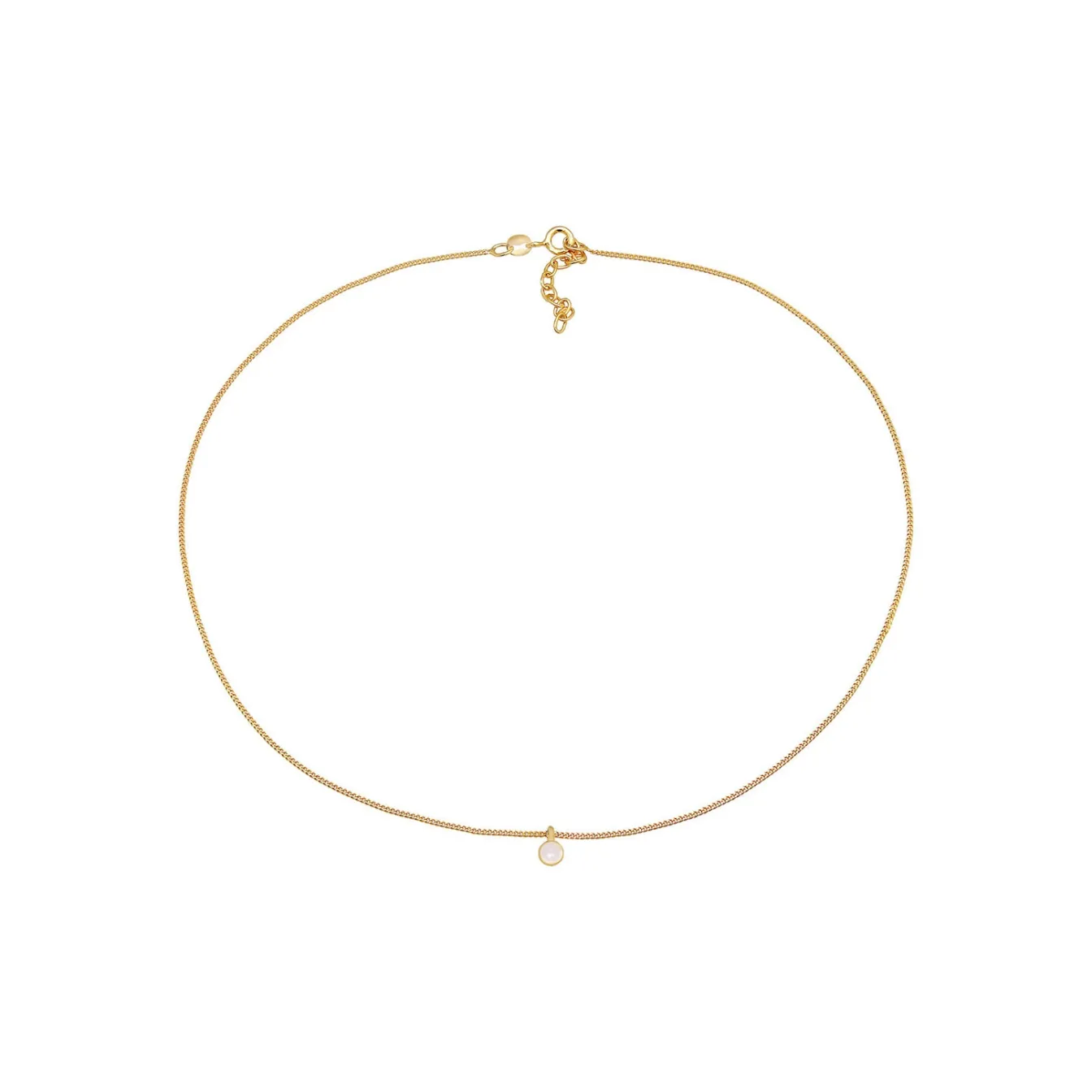 Elli "Choker | Quarz ( Rosa )< Halsketten|Vergoldet