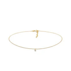 Elli "Choker | Quarz (Transparent)< Halsketten|Vergoldet