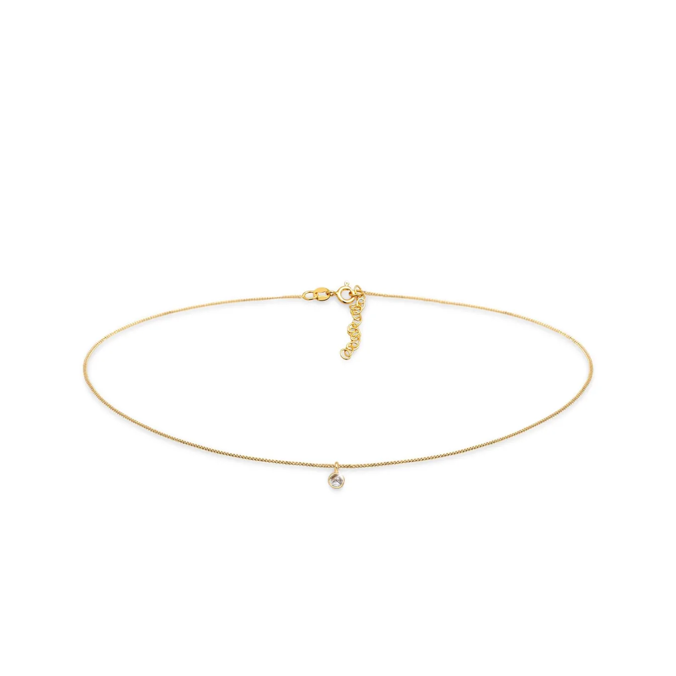 Elli "Choker | Quarz (Transparent)< Halsketten|Vergoldet