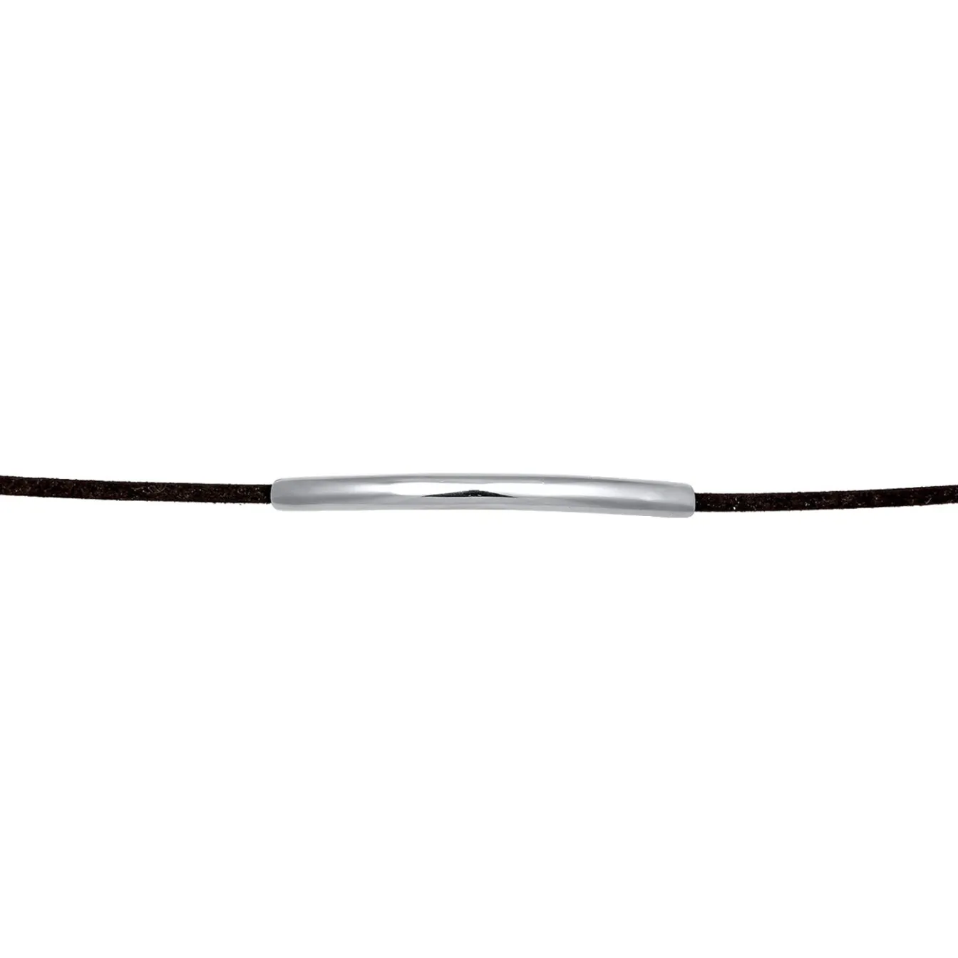 Elli "Choker | Synthetisches Leder (Schwarz)< Vergoldet|Halsketten