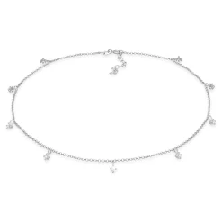 Elli "Choker | Zirkonia (Weiß)< Halsketten|Silber