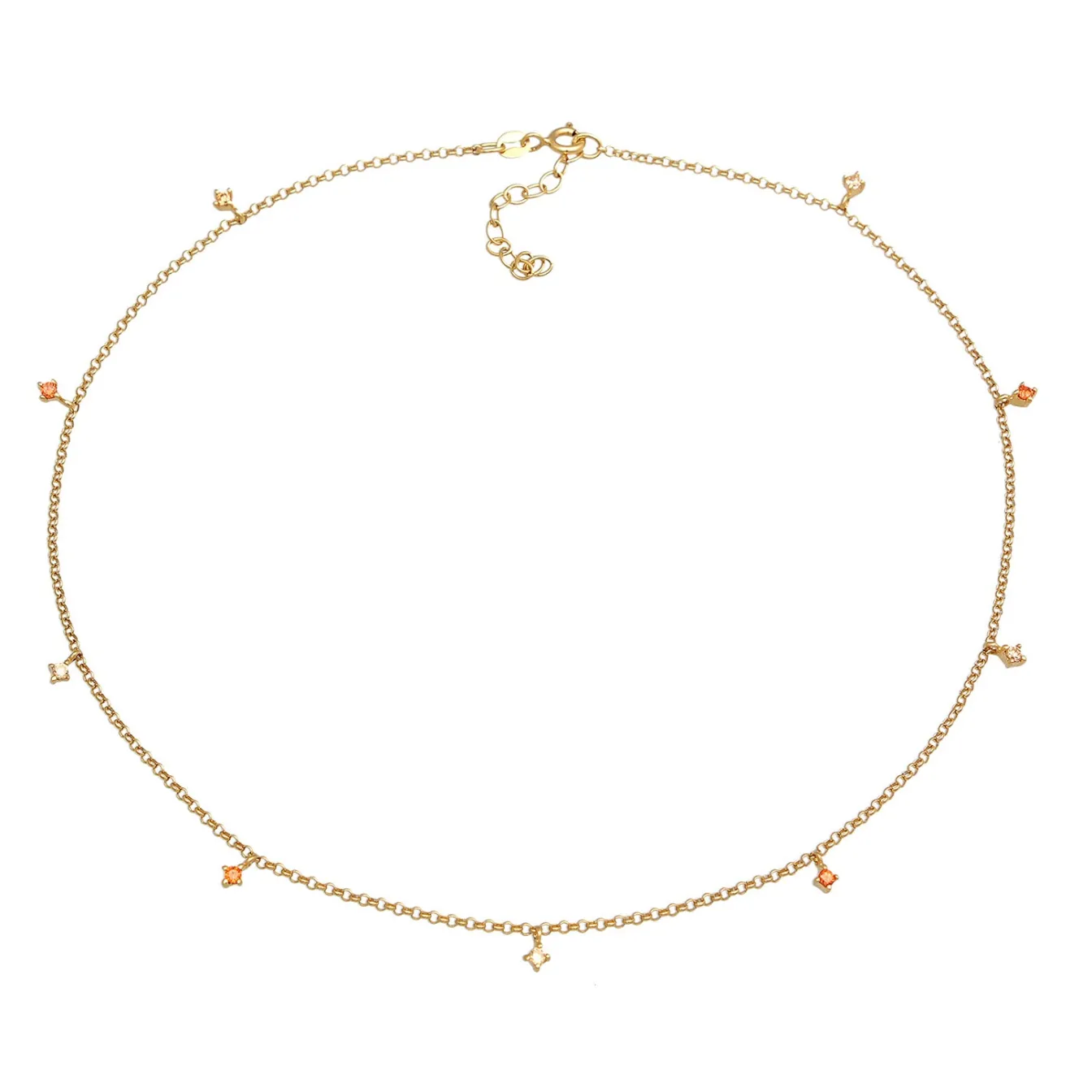 Elli "Choker | Zirkonia (Weiß)< Halsketten|Silber