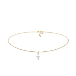 Elli "Choker | Zirkonia (Weiß)< Silber|Symbol-schmuck