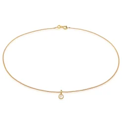 Elli "Choker Anhänger | Mondstein (Weiß)< Edelsteine|Halsketten