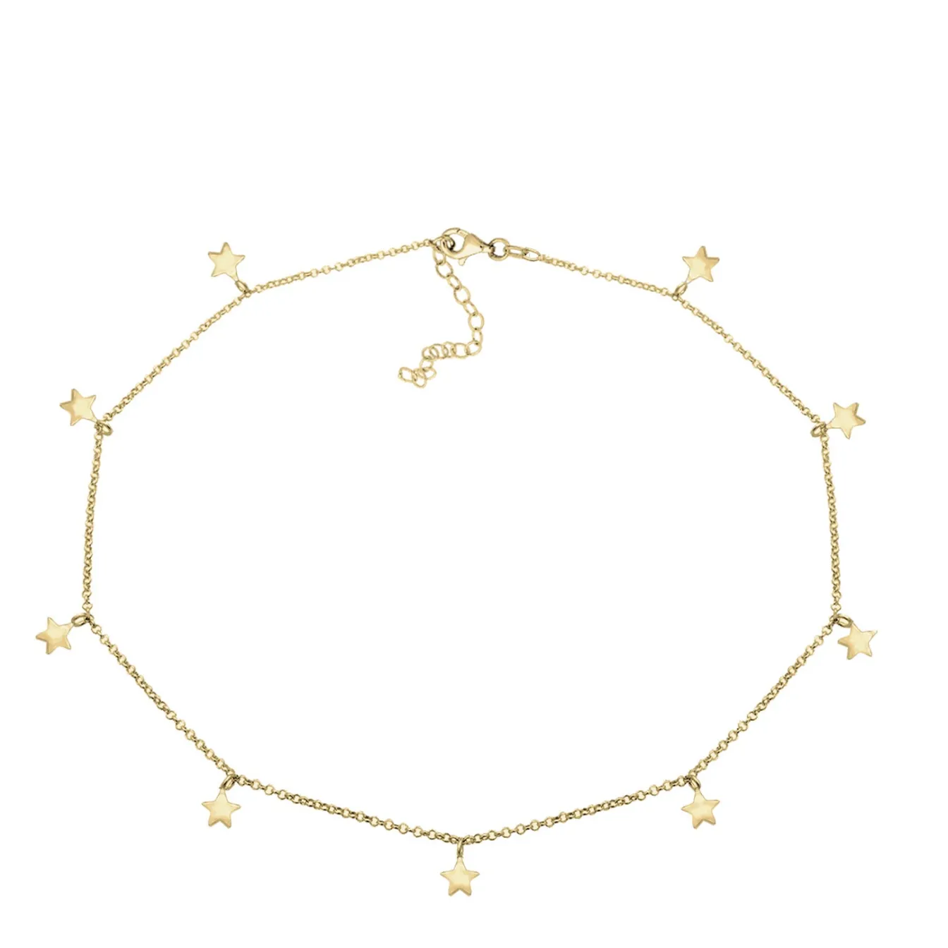 Elli "Choker Astro< Halsketten|Vergoldet