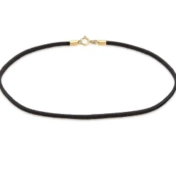 Elli "Choker Basic | Kunstleder< Halsketten|Vergoldet
