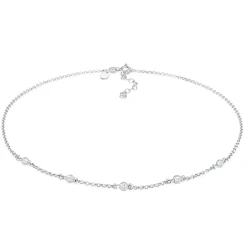 Elli "Choker Basic | Topas (Weiß)< Halsketten|Vergoldet