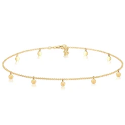 Elli "Choker Basic Plättchen< Roségold|Halsketten