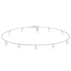 Elli "Choker Basic Plättchen< Roségold|Halsketten