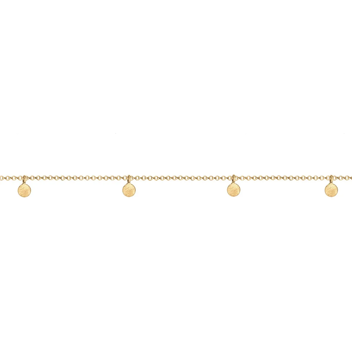 Elli "Choker Basic Plättchen< Roségold|Halsketten