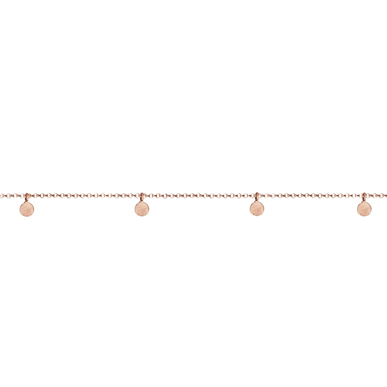 Elli "Choker Basic Plättchen< Roségold|Halsketten