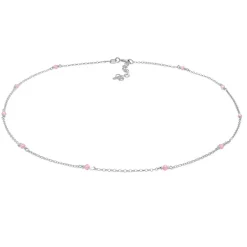 Elli "Choker Bead | Quarz (Rosa)< Halsketten|Silber